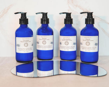 Body Lotion: 8 oz, Shea Butter, Olive Oil, Botanical Extracts, Essential Oils