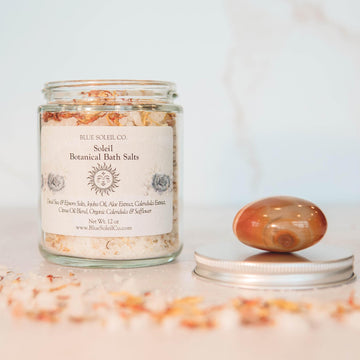Soleil Botanical Bath Soak: Sea Salt, Aloe, Calendula, Citrus Essential Oils