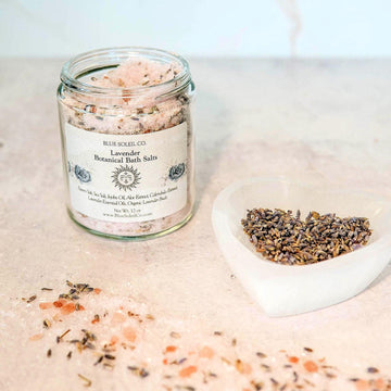 Lavender Botanical Bath Soak: Sea Salt, Jojoba Oil, Aloe, Essential Oils