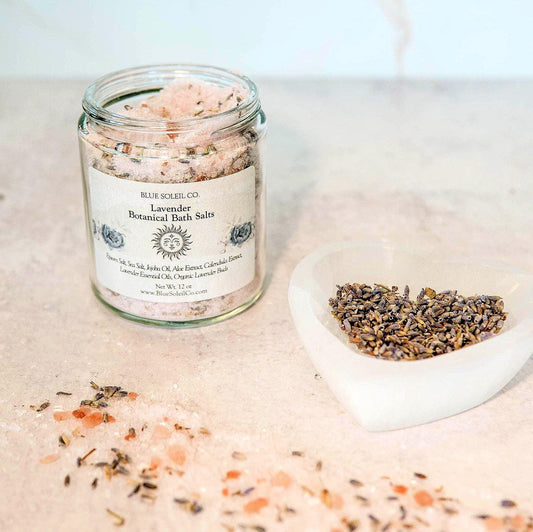 Lavender Botanical Bath Soak: Sea Salt, Jojoba Oil, Aloe, Essential Oils