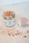 Aphrodite Botanical Bath Salts: Himalayan Pink Salt, Geranium, Ylang Ylang, Lavender Essential Oils